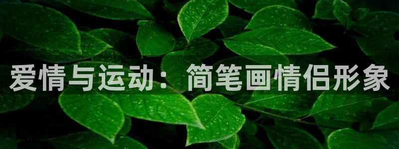 哈哈体育下载：爱情与运动：简笔画情侣形象